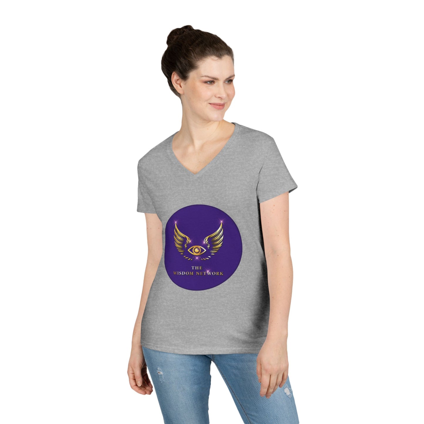 The Wisdom Network Ladies' V-Neck T-Shirt