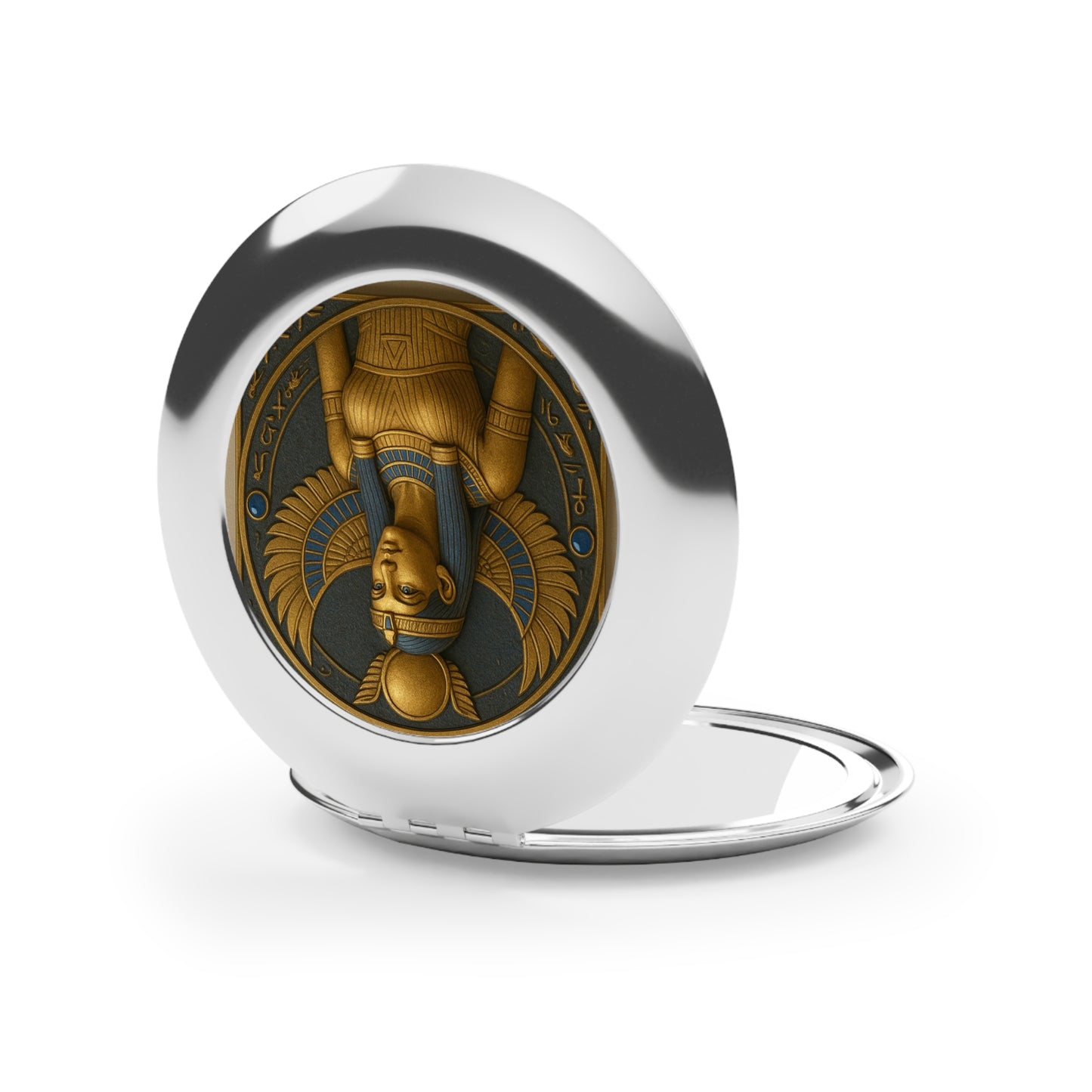 Egyptian Goddess Isis Compact Travel Magic Mirror