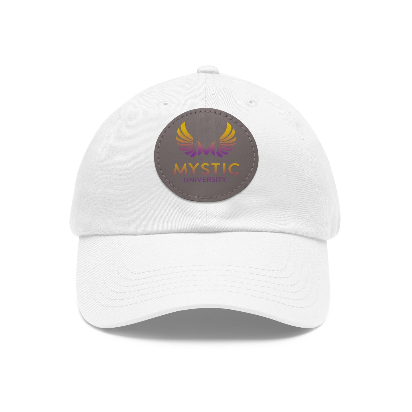 Mystic University Hat with Leather Patch (Round)- Activations