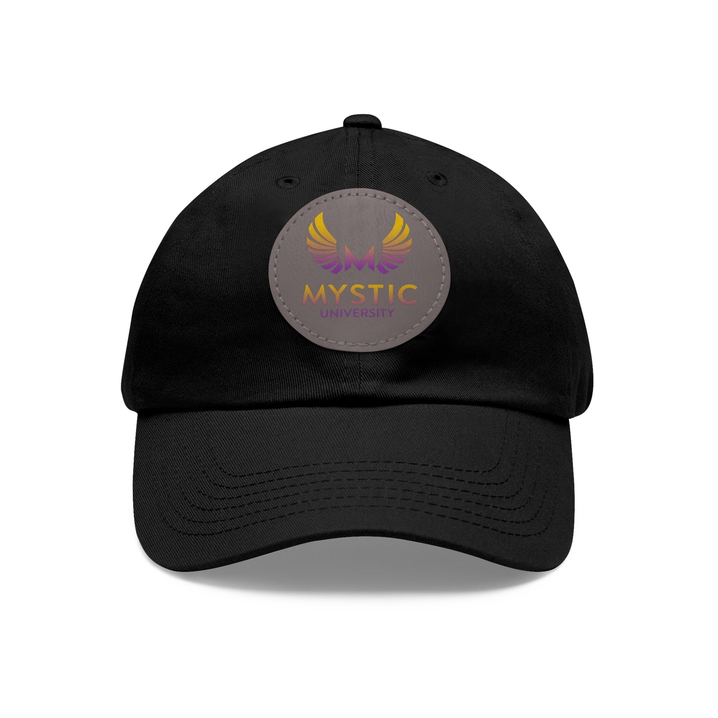 Mystic University Hat with Leather Patch (Round)- Activations