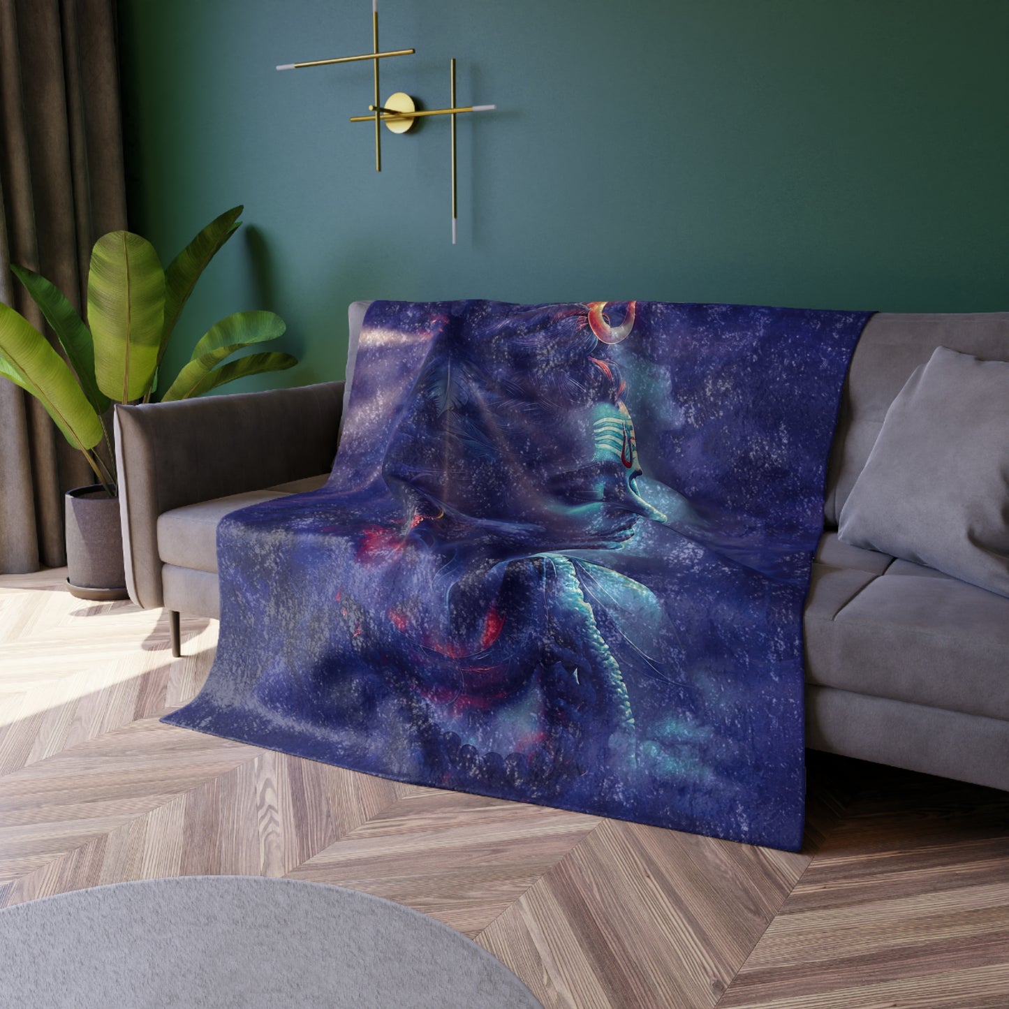 Shiva #1 Crushed Velvet Blanket