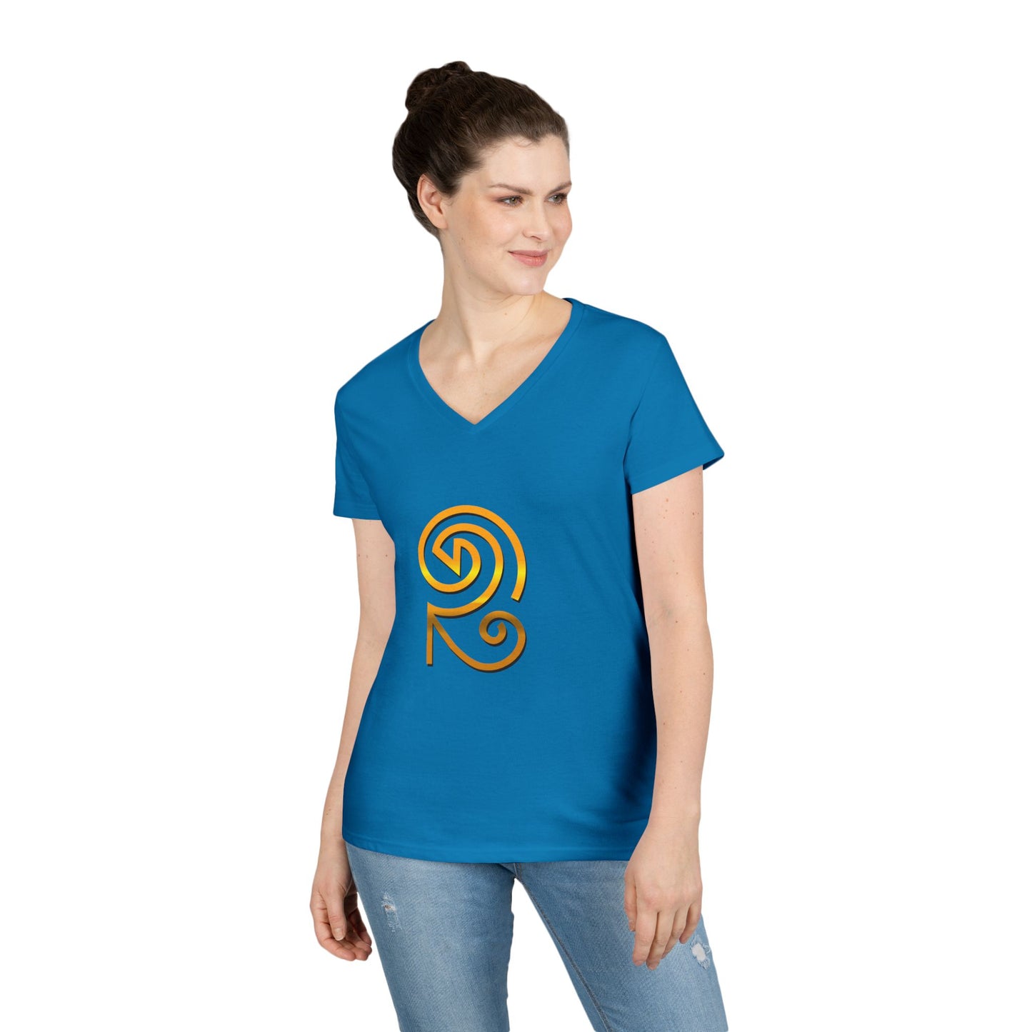 Book of Rasheeda Ladies' V-Neck T-Shirt - Mystic Temple