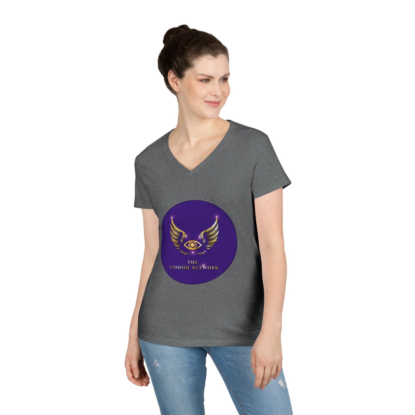 The Wisdom Network Ladies' V-Neck T-Shirt