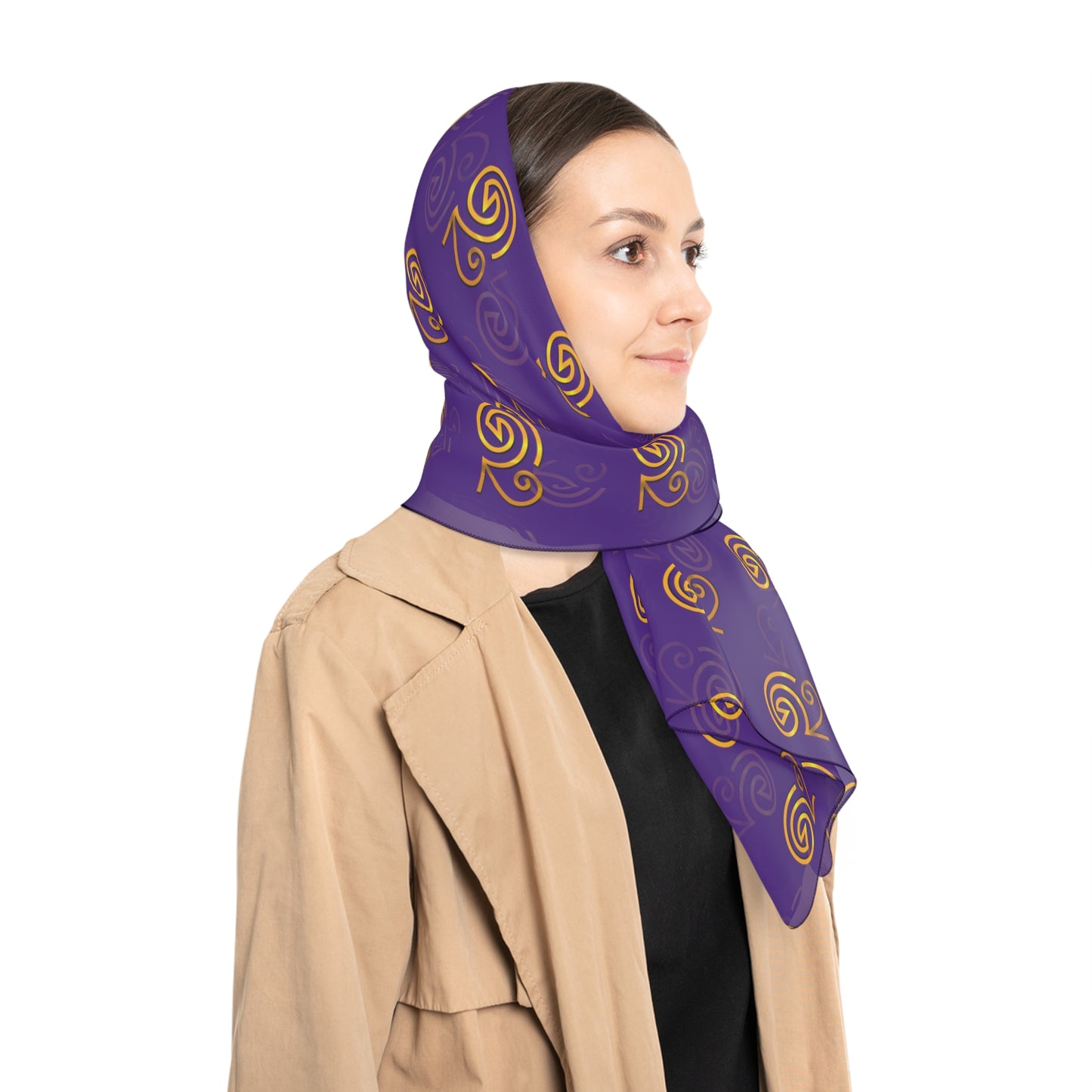 Mystic Temple Scarf - Book of Rasheeda Sigil (purple)