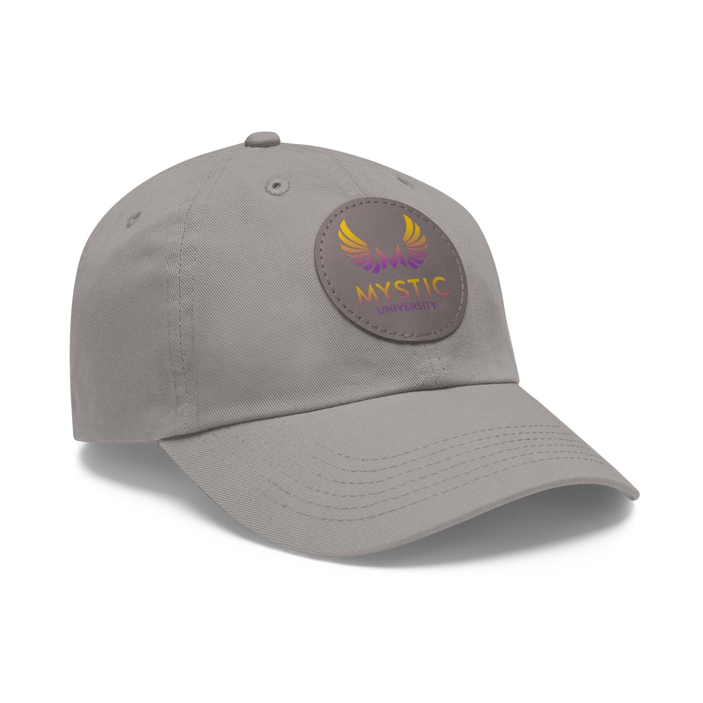 Mystic University Hat with Leather Patch (Round)- Activations