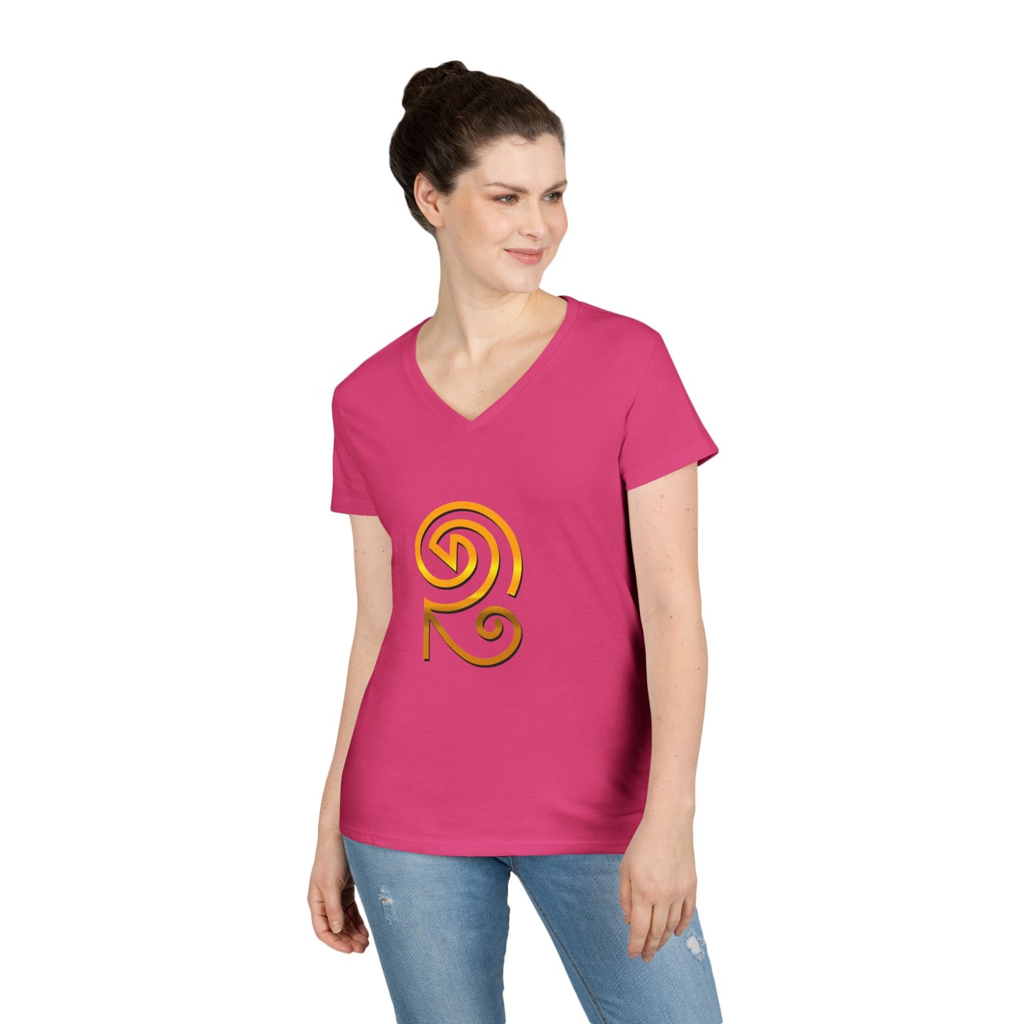 Book of Rasheeda Ladies' V-Neck T-Shirt - Mystic Temple