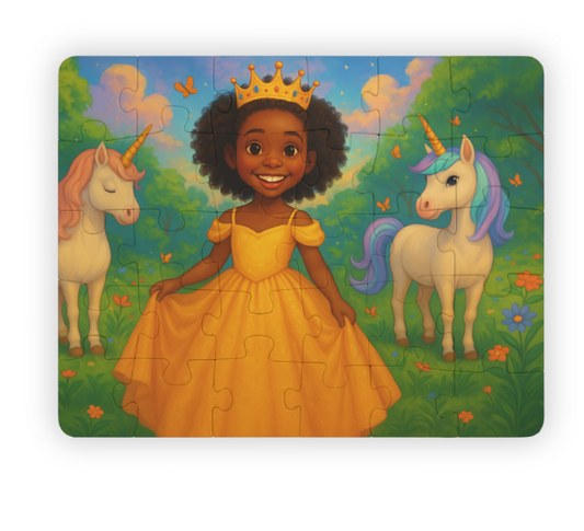 Princess Unicorn Kids Puzzle- manifest courage, self confidence, blessing