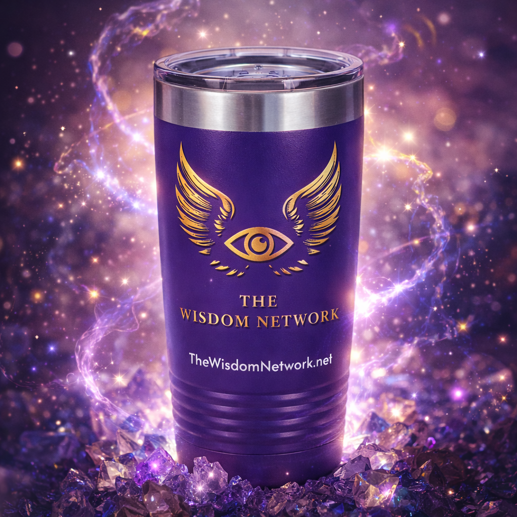 20oz Insulated Potion Tumbler – Purple ‘The Wisdom Network’