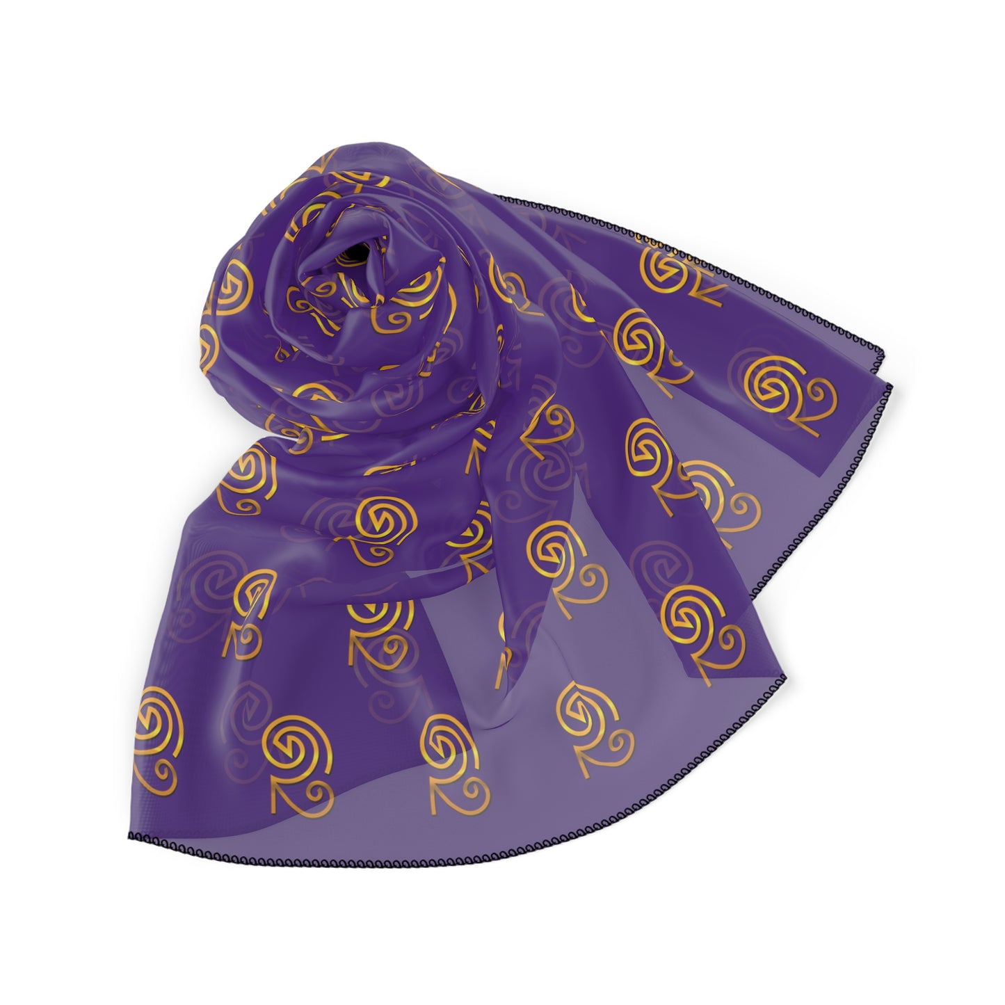 Mystic Temple Scarf - Book of Rasheeda Sigil (purple)