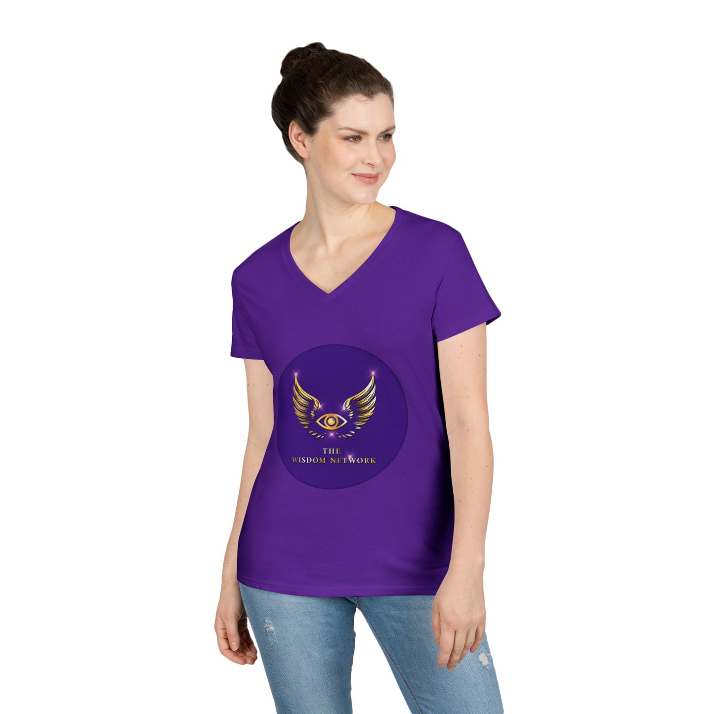 The Wisdom Network Ladies' V-Neck T-Shirt