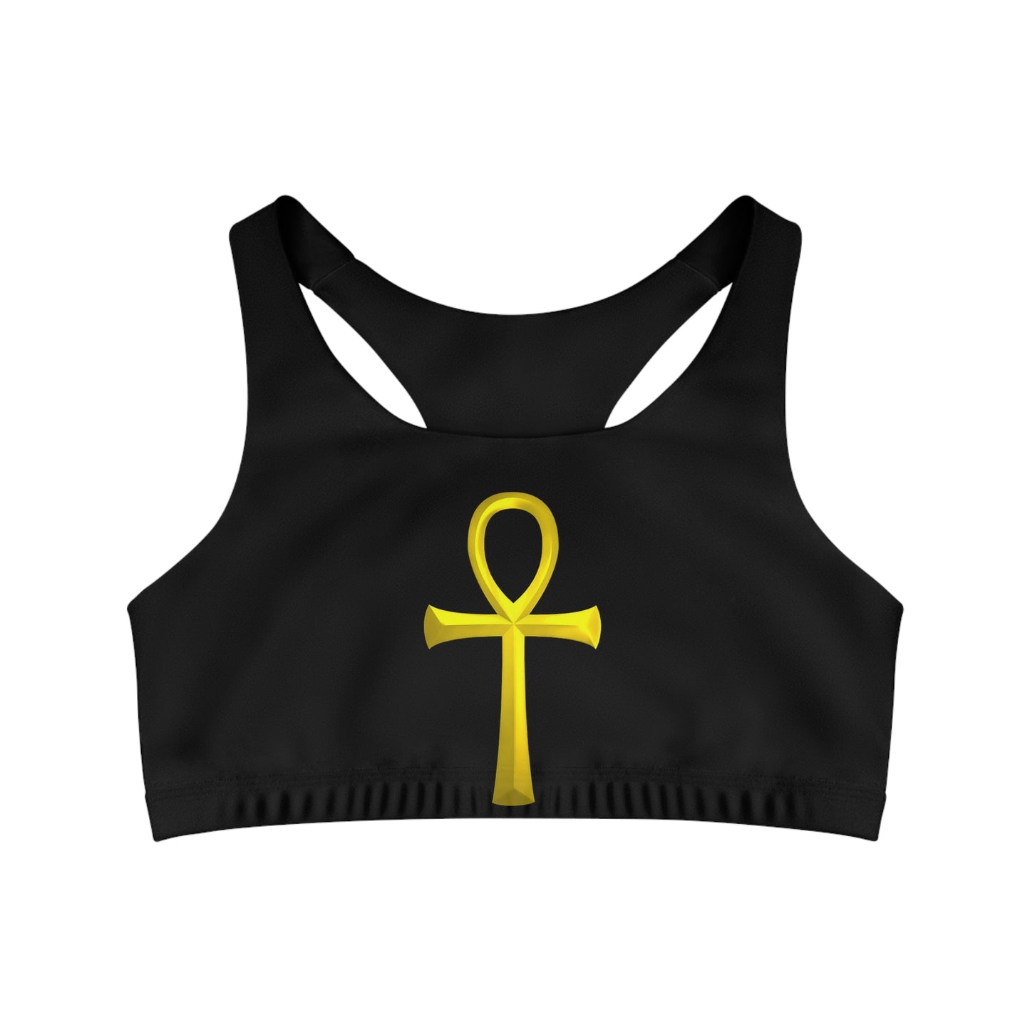 Ankh Healing Sports Bra (black)