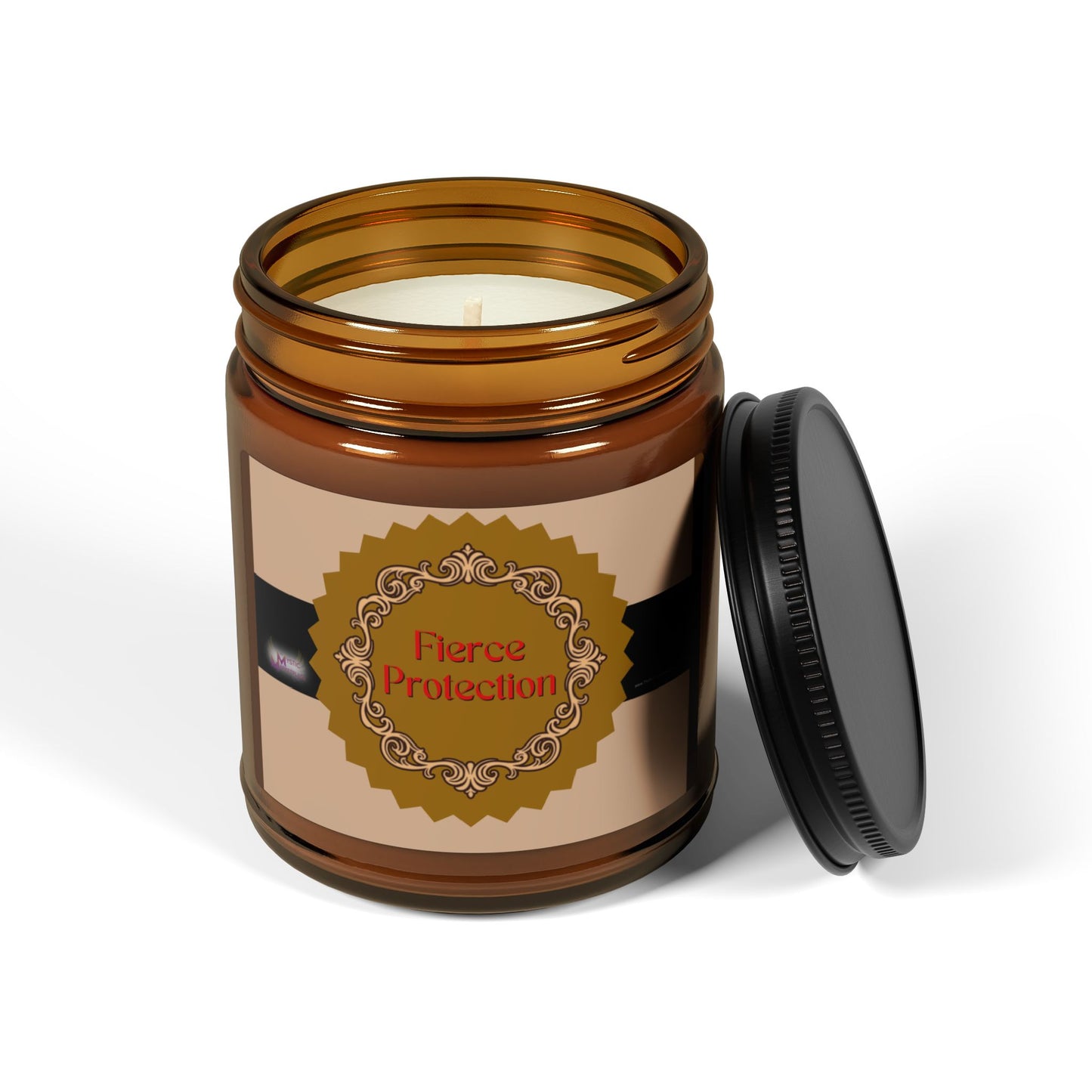 Fierce Protection Scented Soy Candle (Multi-Size, Amber Jar)