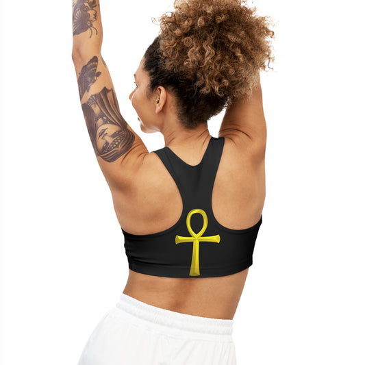 Ankh Healing Sports Bra (black)