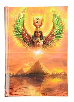 Isis Egyptian Goddess Journal Lined with Gold Leaf Mystic Temple
