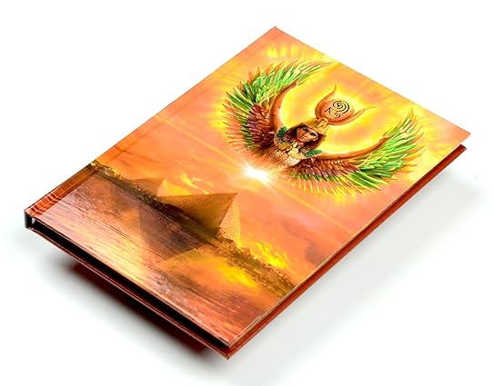 Isis Egyptian Goddess Journal Lined with Gold Leaf Mystic Temple