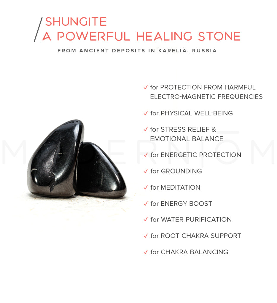 Shungite Healing & Protection PYRAMID with Metatron's Cube