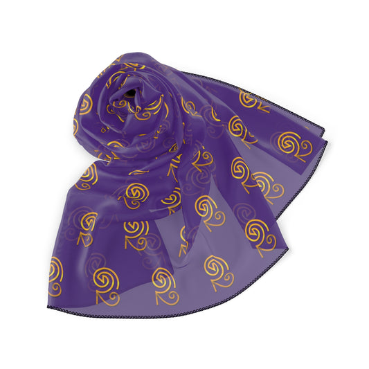 Mystic Temple Scarf - Book of Rasheeda Sigil (purple)