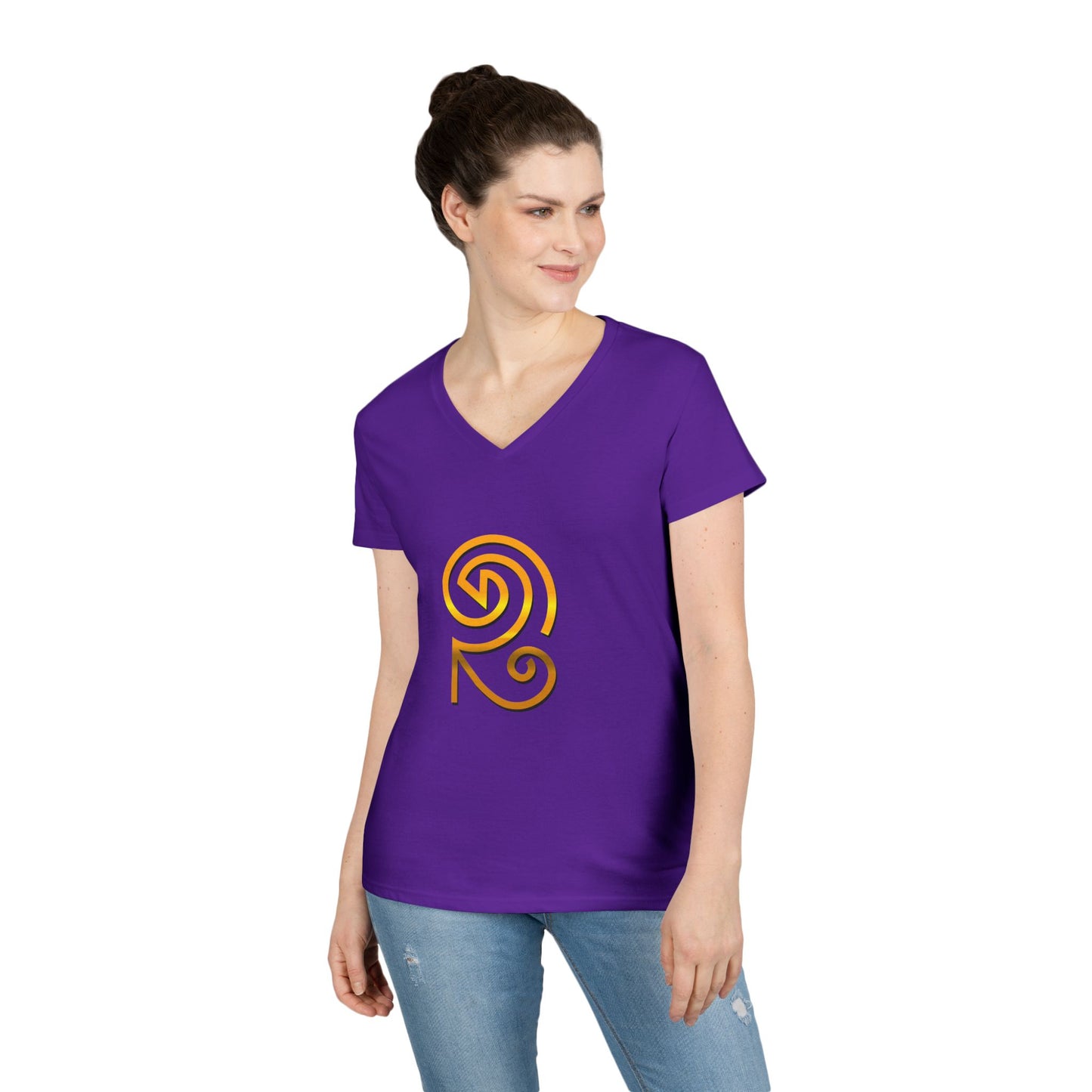 Book of Rasheeda Ladies' V-Neck T-Shirt - Mystic Temple