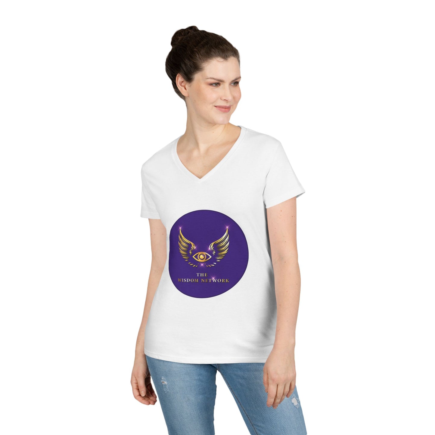 The Wisdom Network Ladies' V-Neck T-Shirt