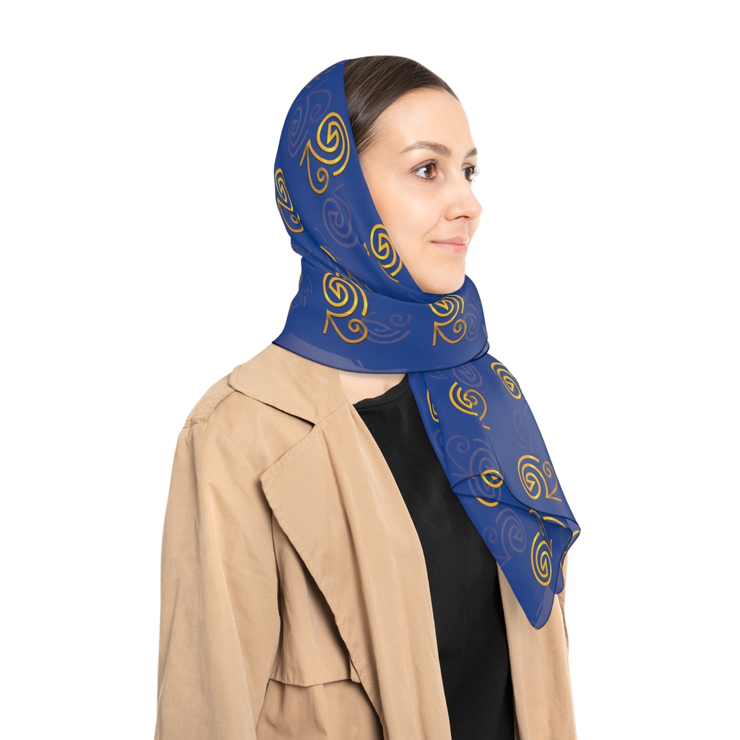 Mystic Temple Scarf - Book of Rasheeda Sigil (blue)