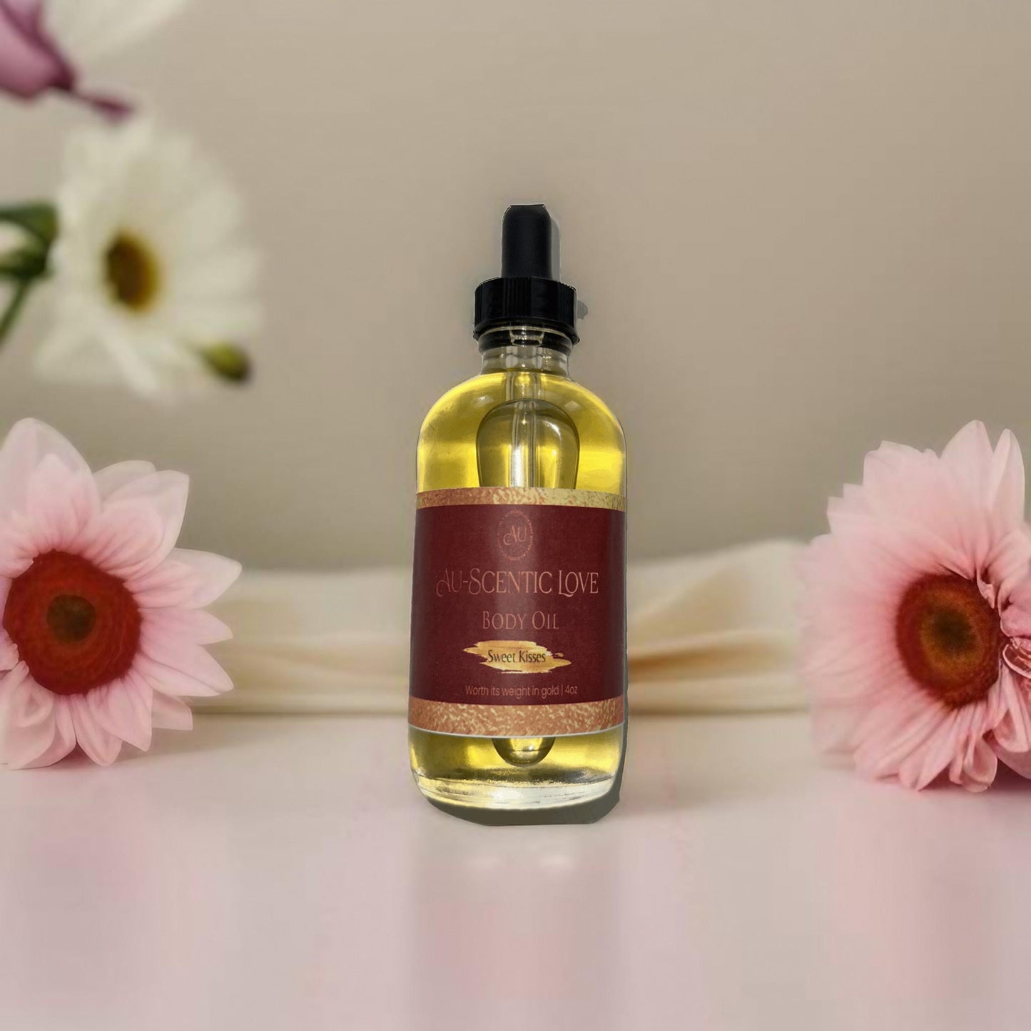 Au-Scentic Love Sweet Kisses Body Oil (4oz)