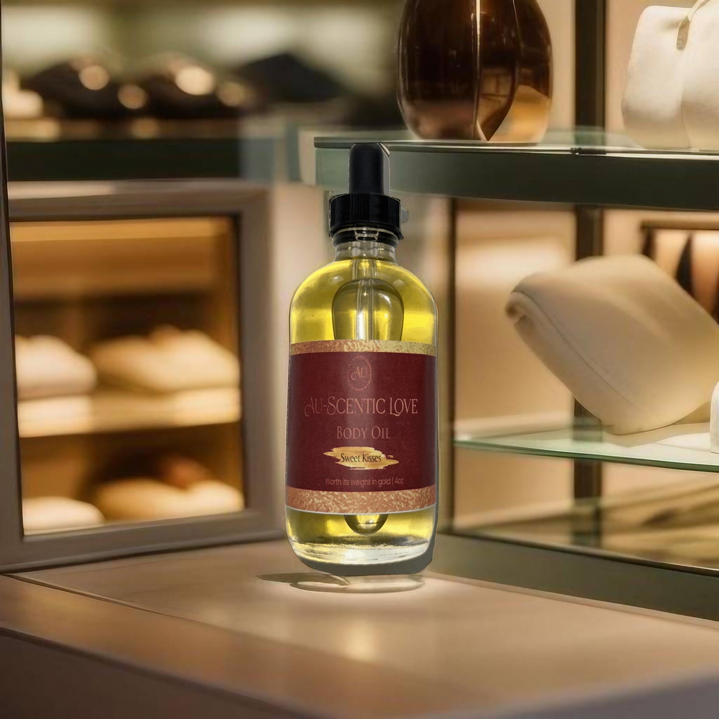 Au-Scentic Love Sweet Kisses Body Oil (4oz)