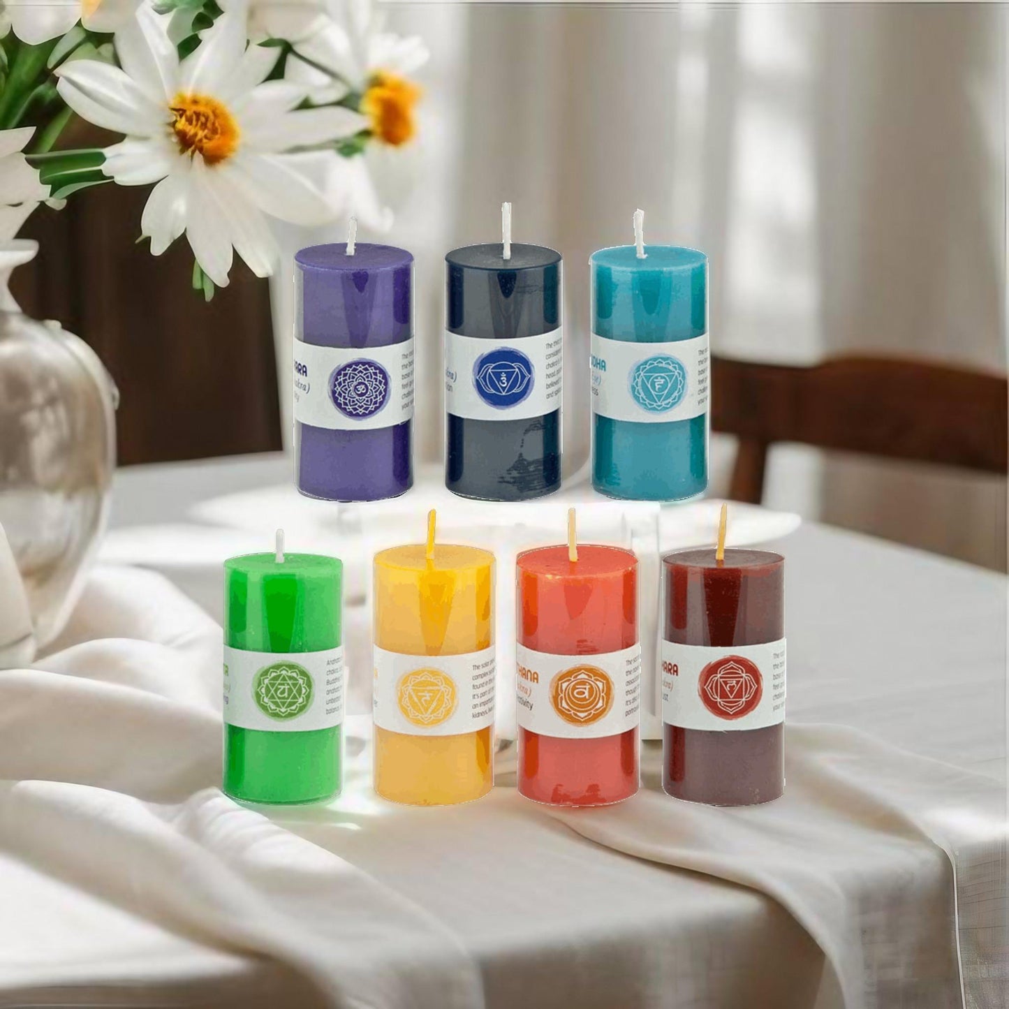 Healing Chakra Candle Gift Set (7 Candles)
