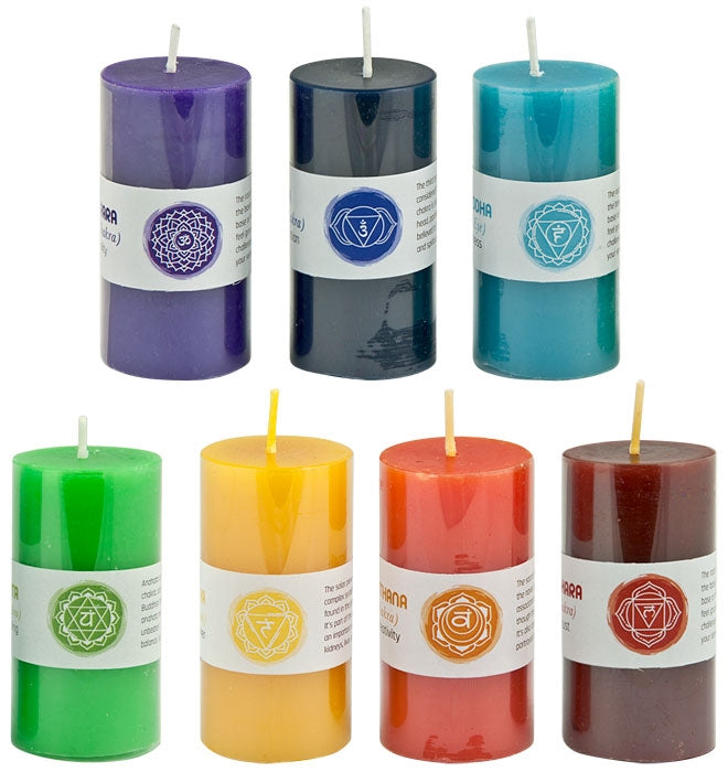 Healing Chakra Candle Gift Set (7 Candles)