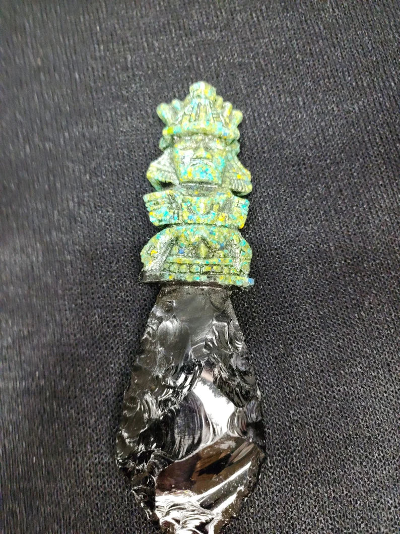 Mayan Obsidian Ritual Knife (Energy Clearing & Removal) -Large