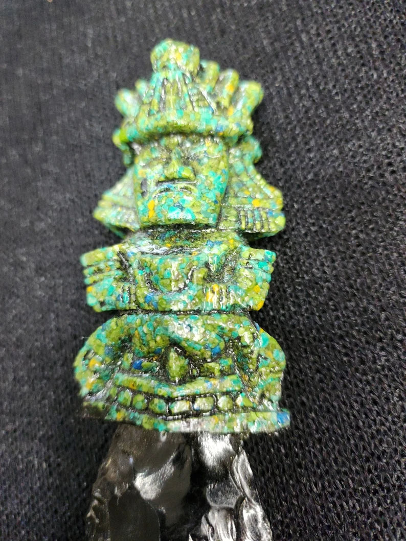 Mayan Obsidian Ritual Knife (Energy Clearing & Removal) -Large