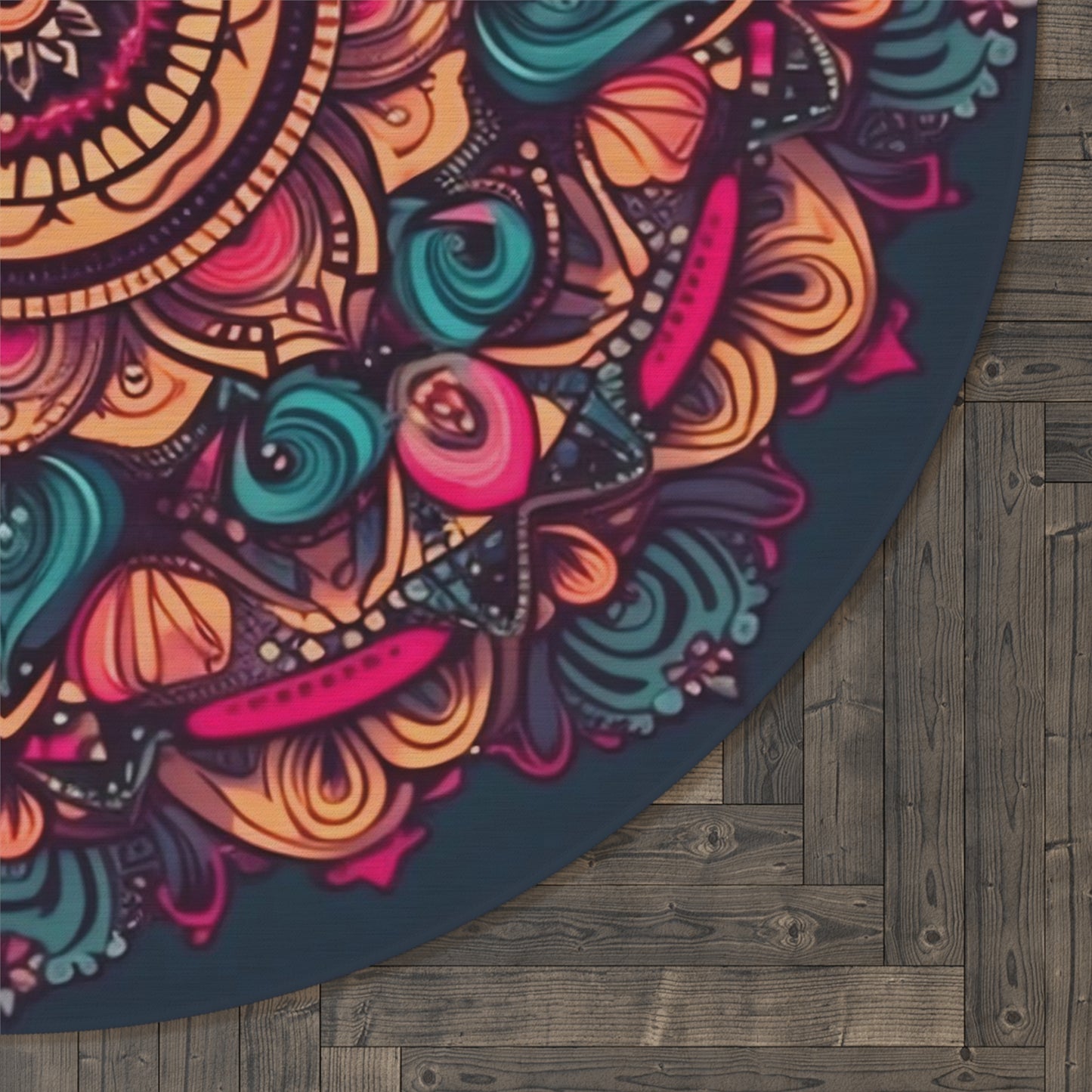 Mandala Round Meditation/Ritual Rug