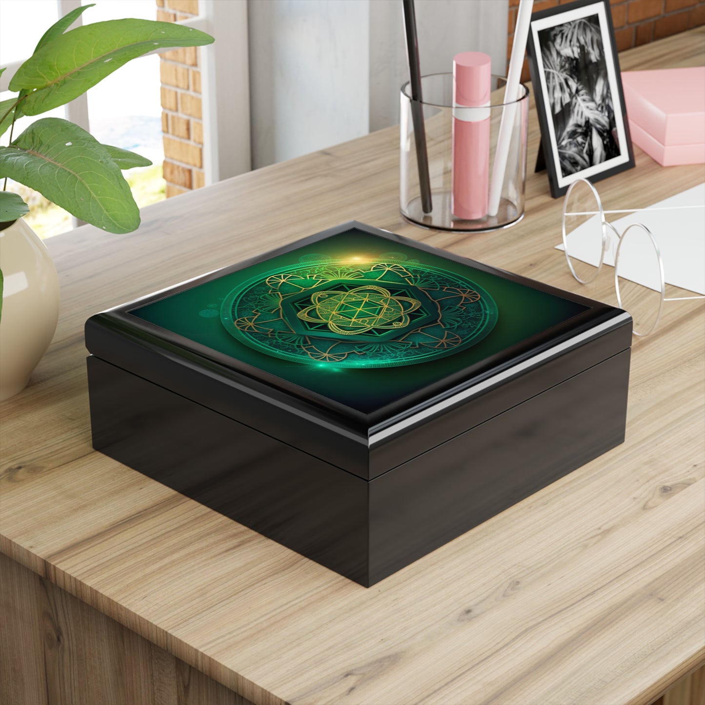 Crystal Amplifier Box- Sacred Geometry 2