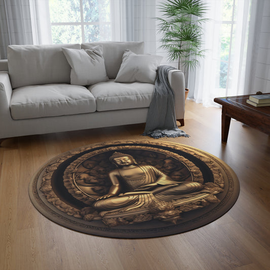 Buddha 3D #1 Round Meditation/Ritual Rug