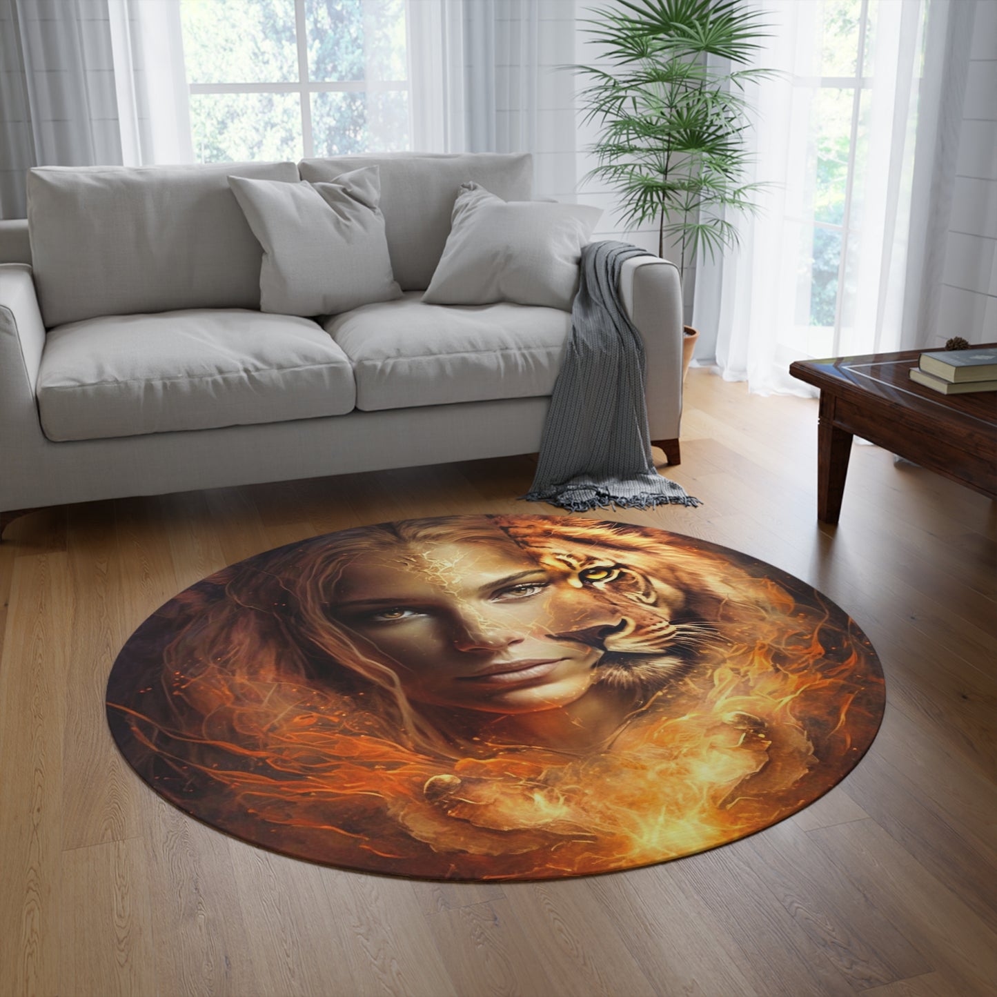 Courage of Fire Meditation/Ritual Rug