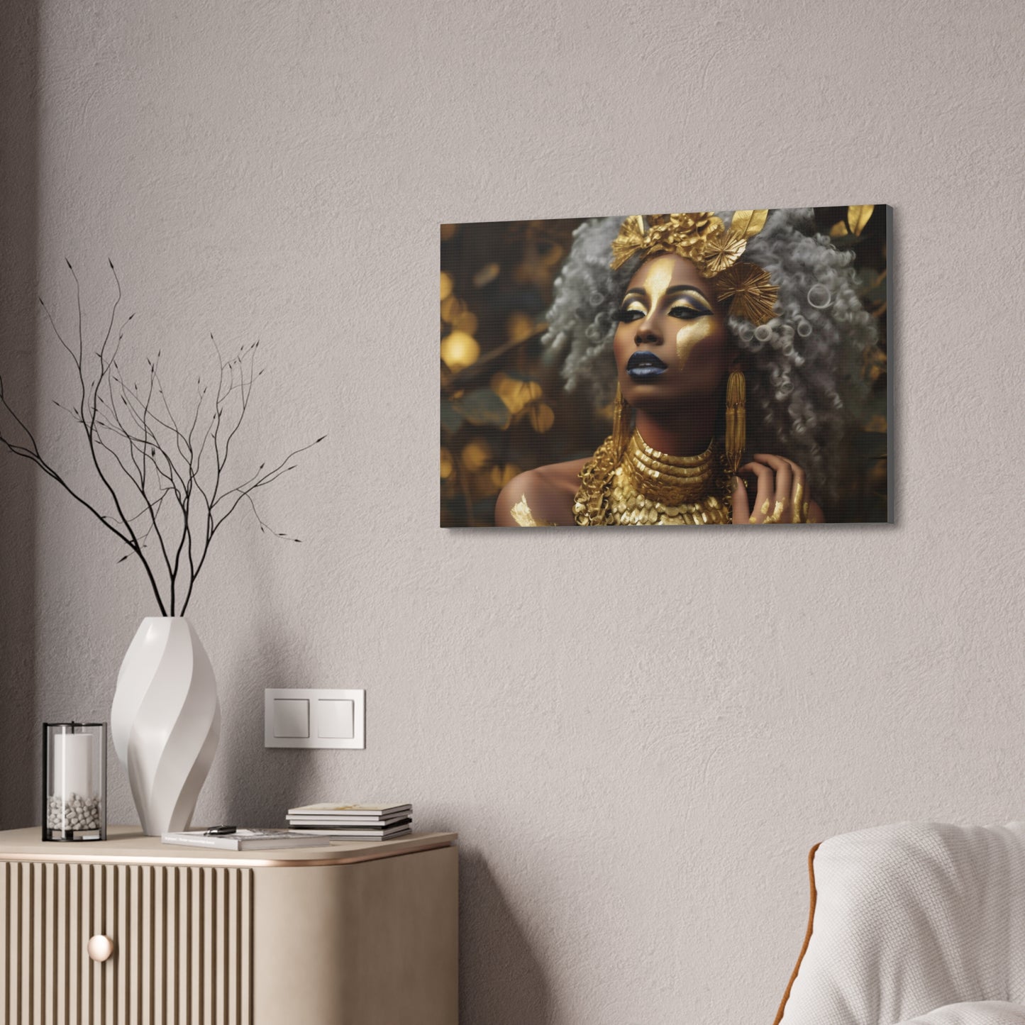 Sacred Metal Goddess Series #3 Canvas
