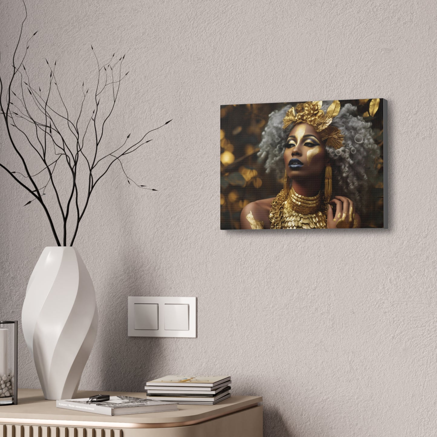 Sacred Metal Goddess Series #3 Canvas