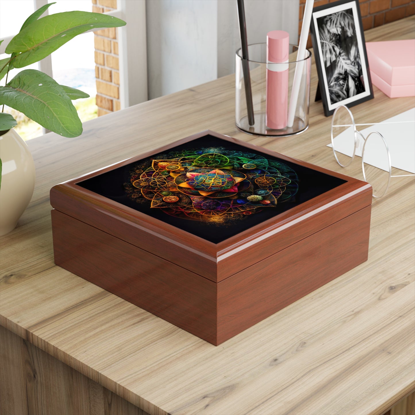 Crystal Amplifier Box -Sacred Geometry