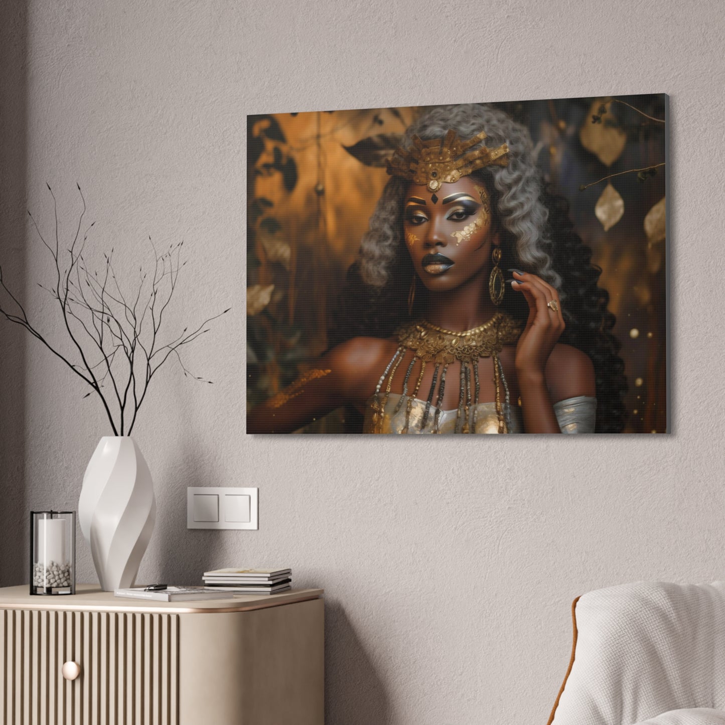 Sacred Metal Goddess Series #4 Canvas