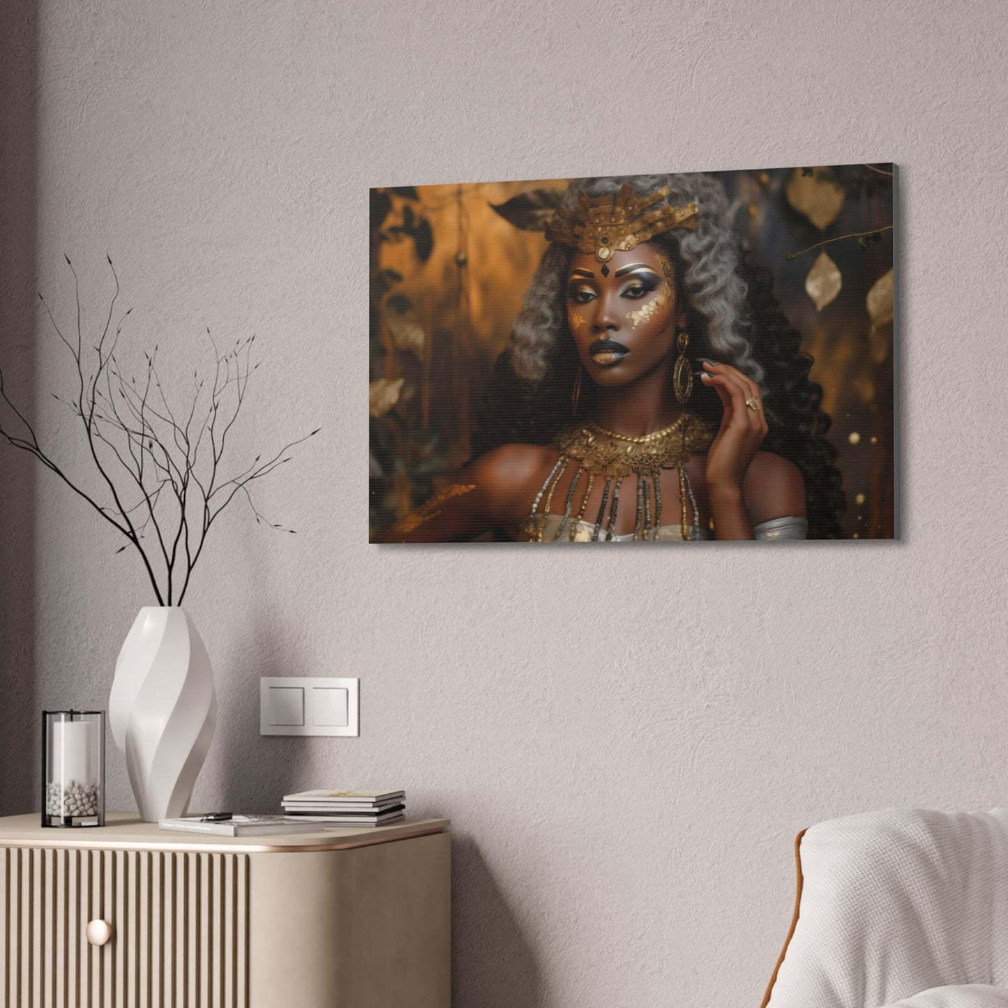 Sacred Metal Goddess Series #4 Canvas