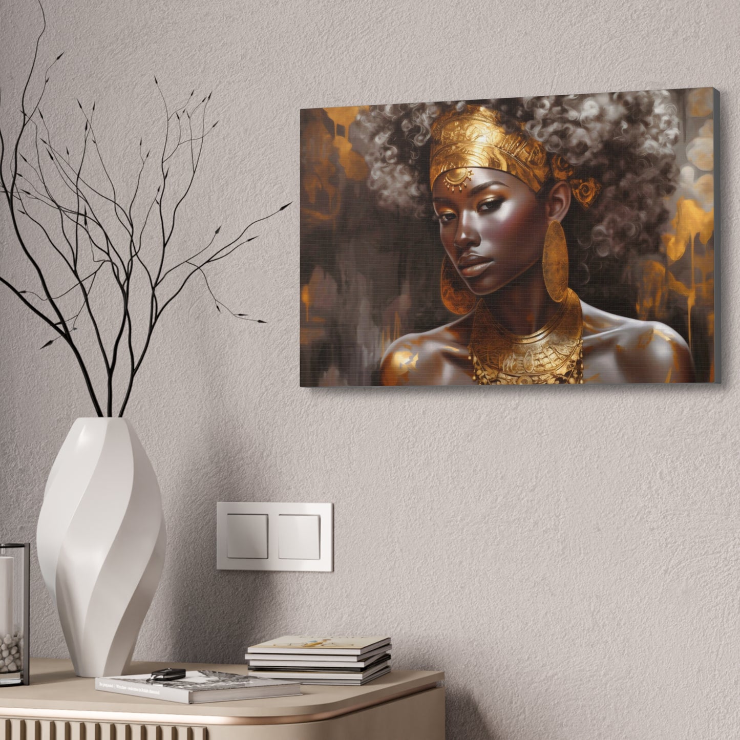 Sacred Metal Goddess Series #1 Canvas