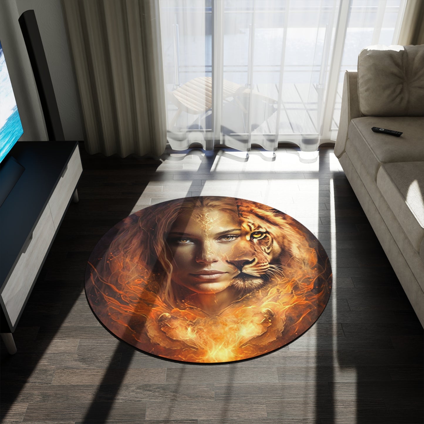 Courage of Fire Meditation/Ritual Rug