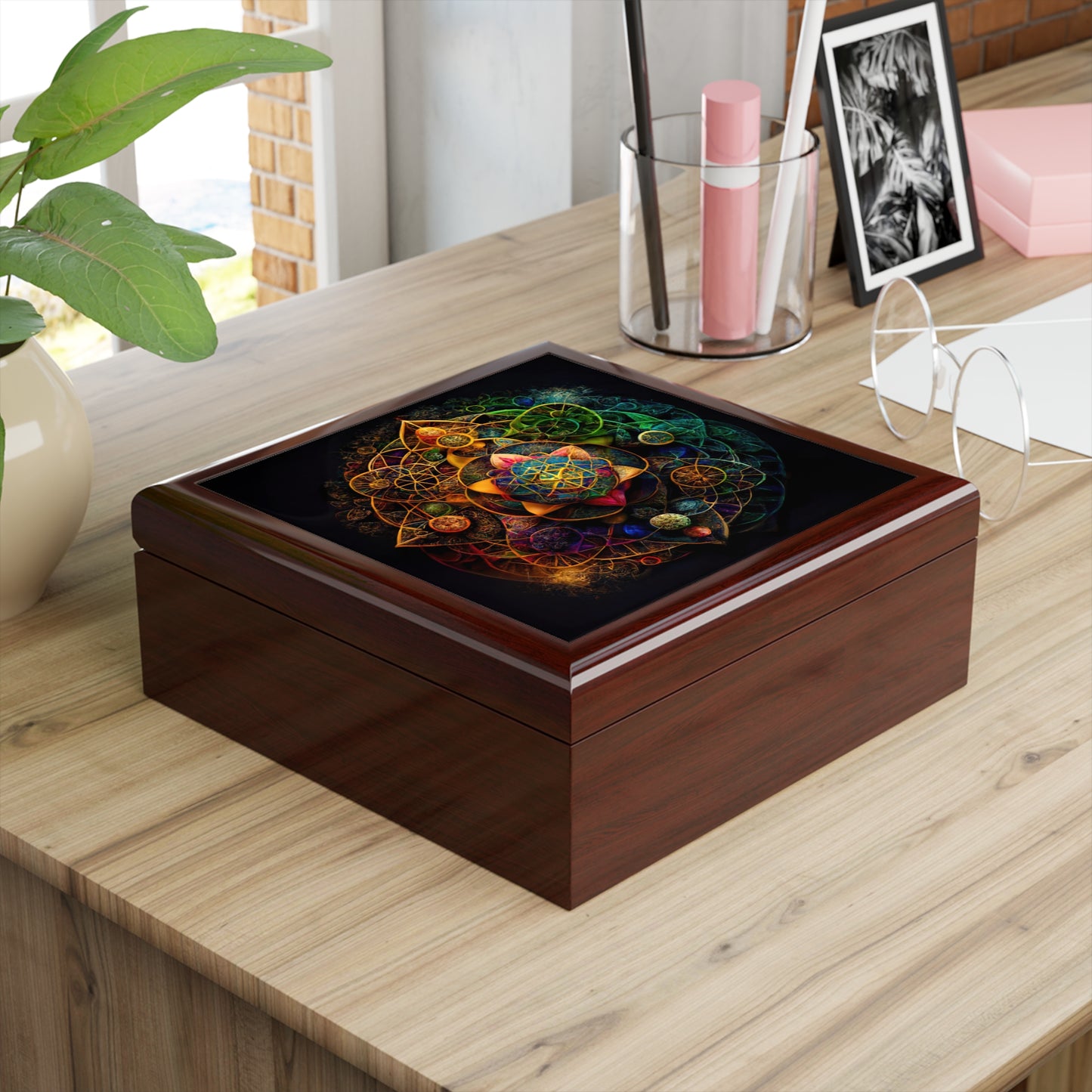 Crystal Amplifier Box -Sacred Geometry
