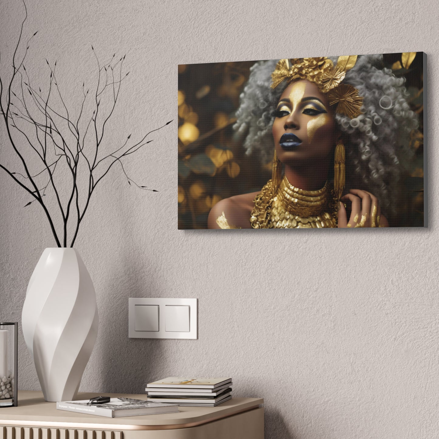Sacred Metal Goddess Series #3 Canvas