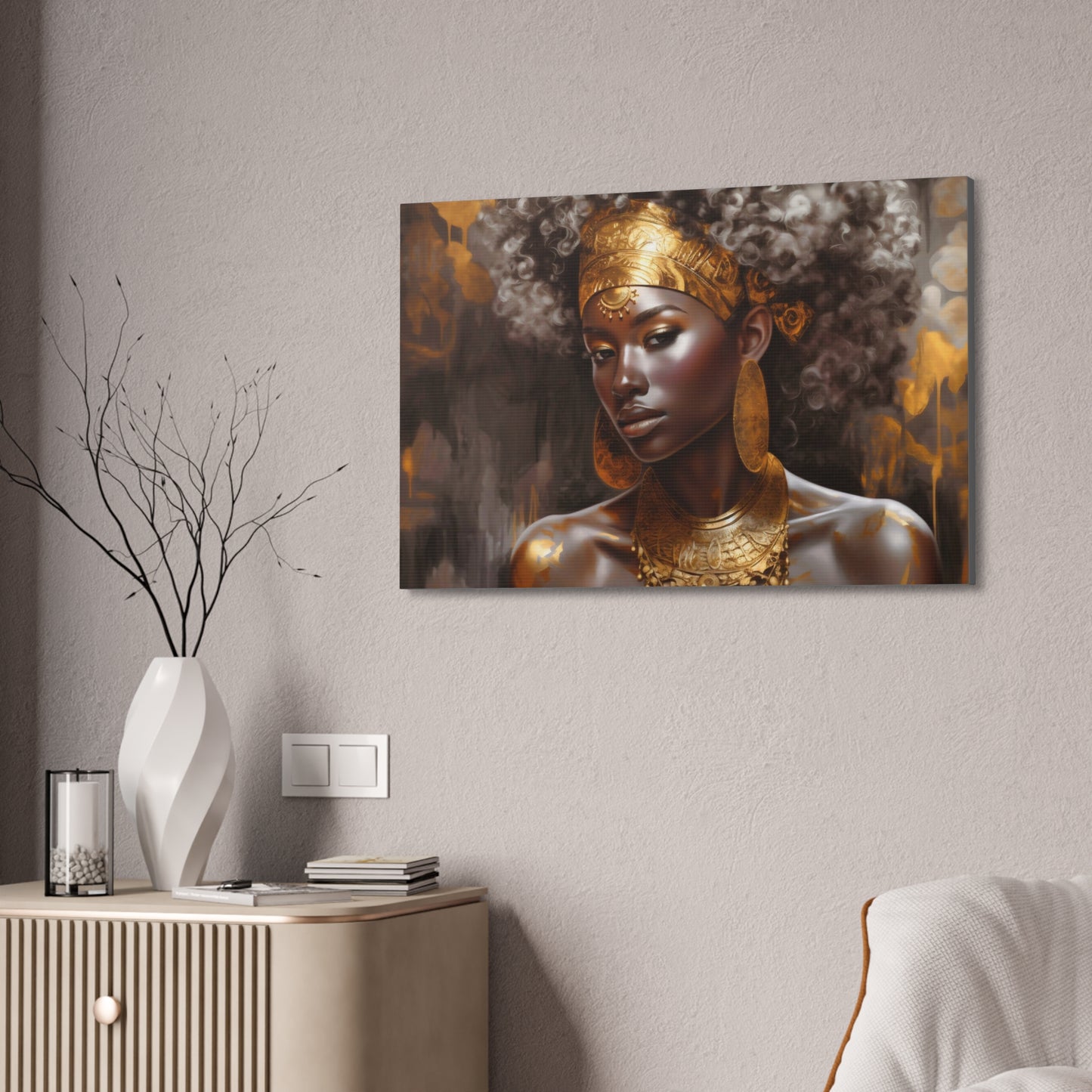 Sacred Metal Goddess Series #1 Canvas