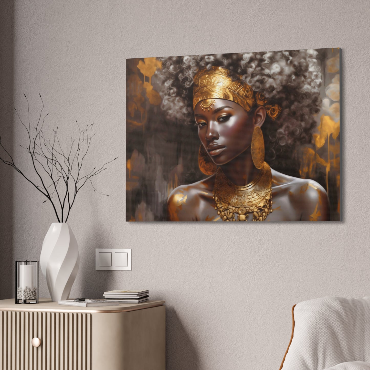 Sacred Metal Goddess Series #1 Canvas