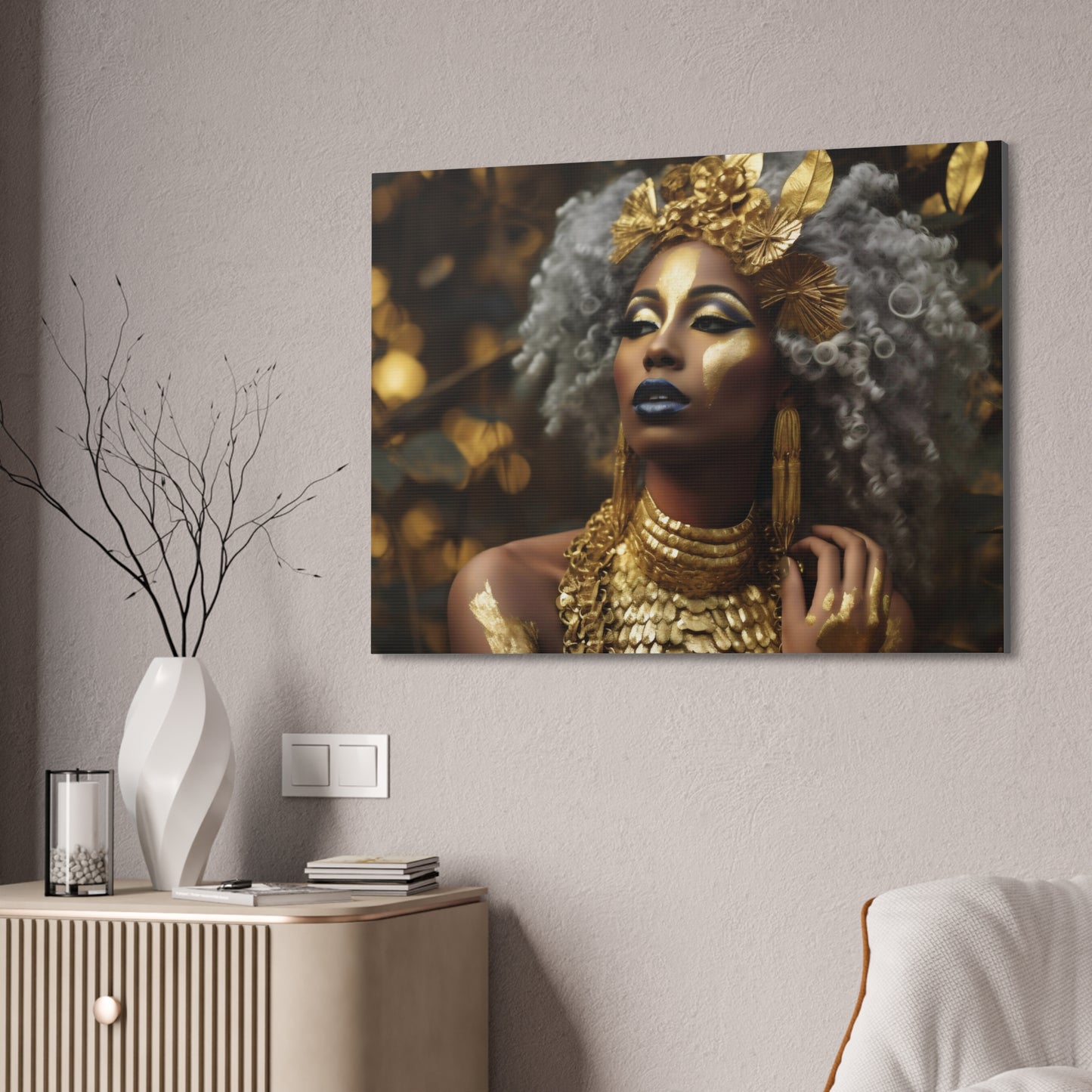 Sacred Metal Goddess Series #3 Canvas