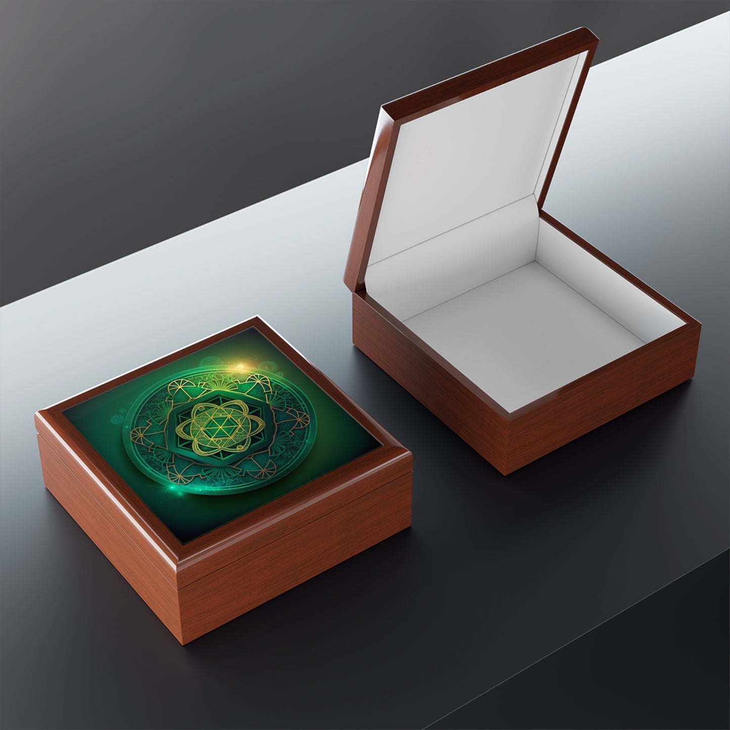 Crystal Amplifier Box- Sacred Geometry 2