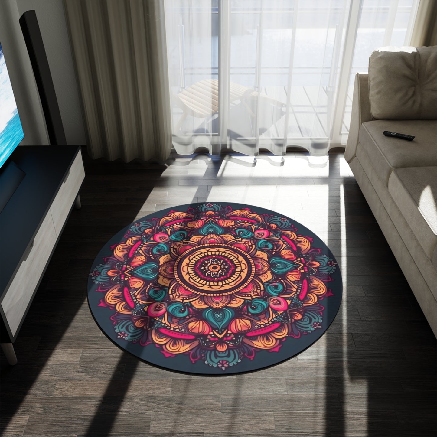 Mandala Round Meditation/Ritual Rug