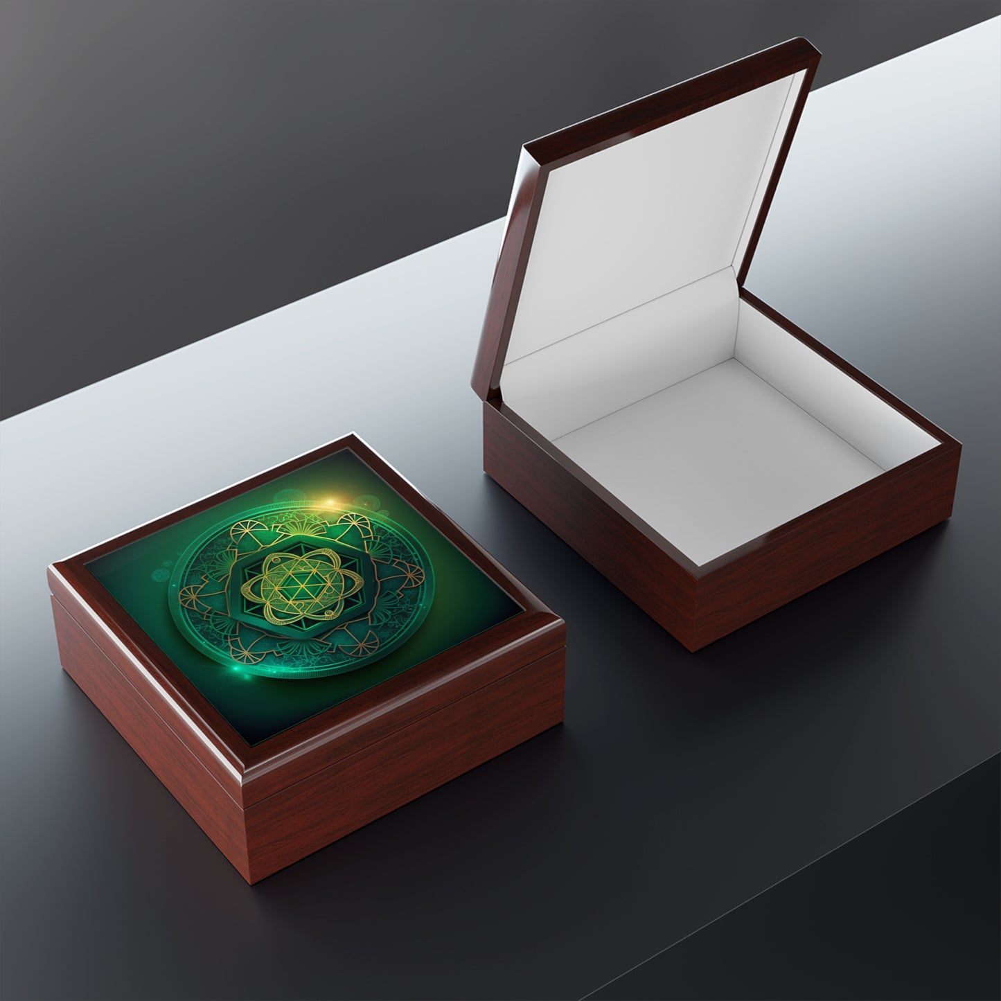 Crystal Amplifier Box- Sacred Geometry 2