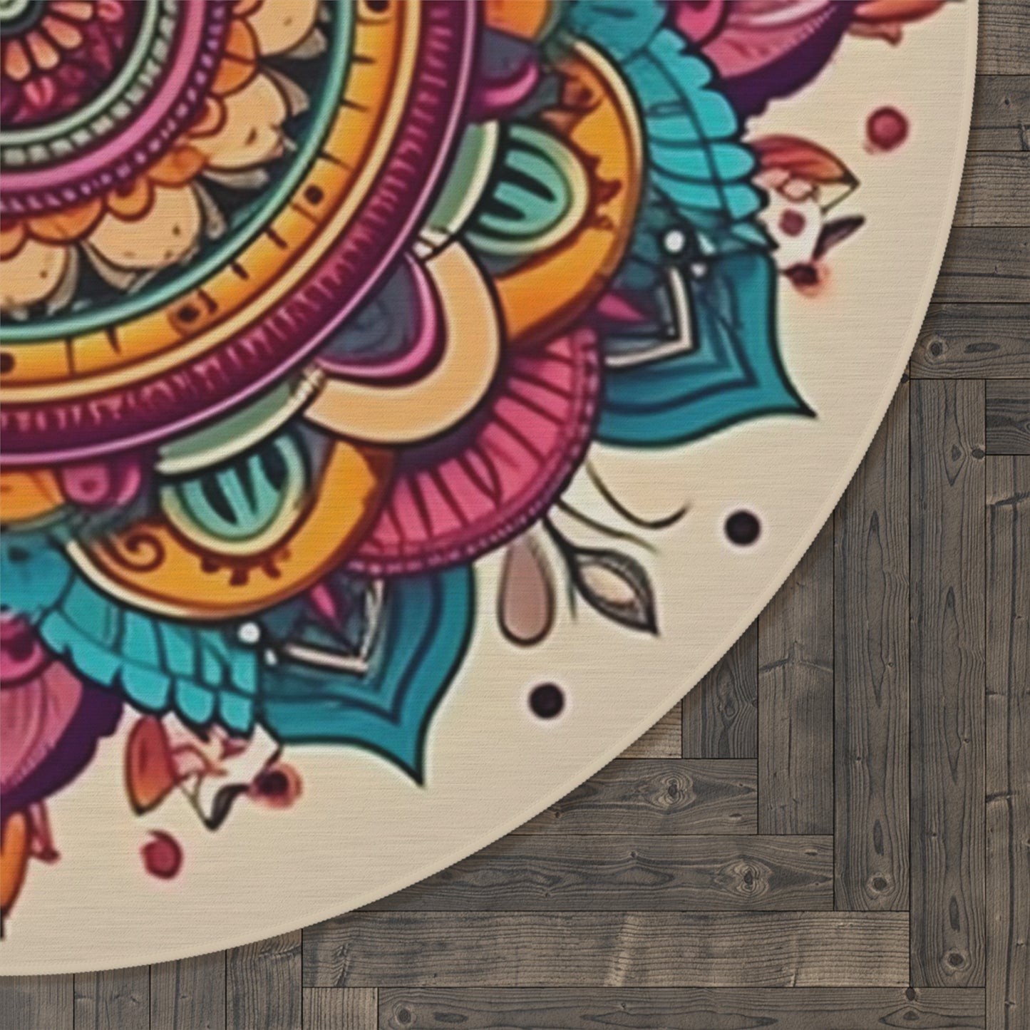 Mandala Round Meditation/Ritual Rug